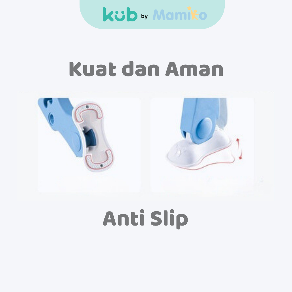 KUB Crown Step Toilet Chair Tangga Kloset Anak Portable dengan Urine Baffle Foto 5