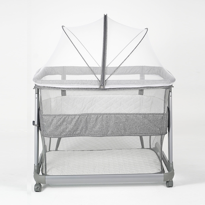 Baby Box Babydoes Bravada Side Bed Bassinet Playard 3in1 Music Box & Kelambu Foto 6