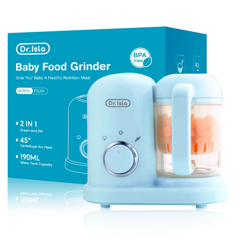 Dr.isla Food Processor MPASI Bayi FM02 12 Fitur Multifungsi Automatic 250ml Foto 6