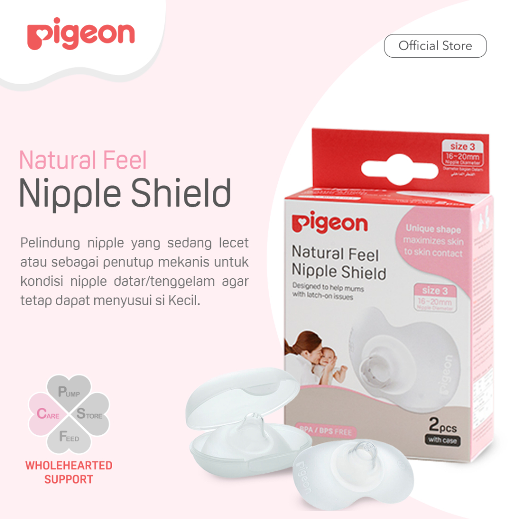 Pigeon Breastfeeding Care's Mom Bundle Nipple Shield Size 2/3 & Nipple Care Cream 20g Foto 4
