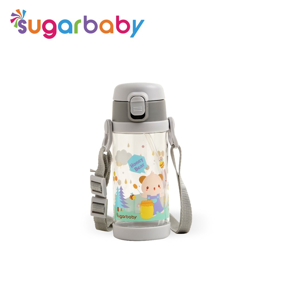 Botol Minum Anak Sugar Baby TRITAN 400 ml Anti Bocor dengan Sedotan Silicone Foto 8