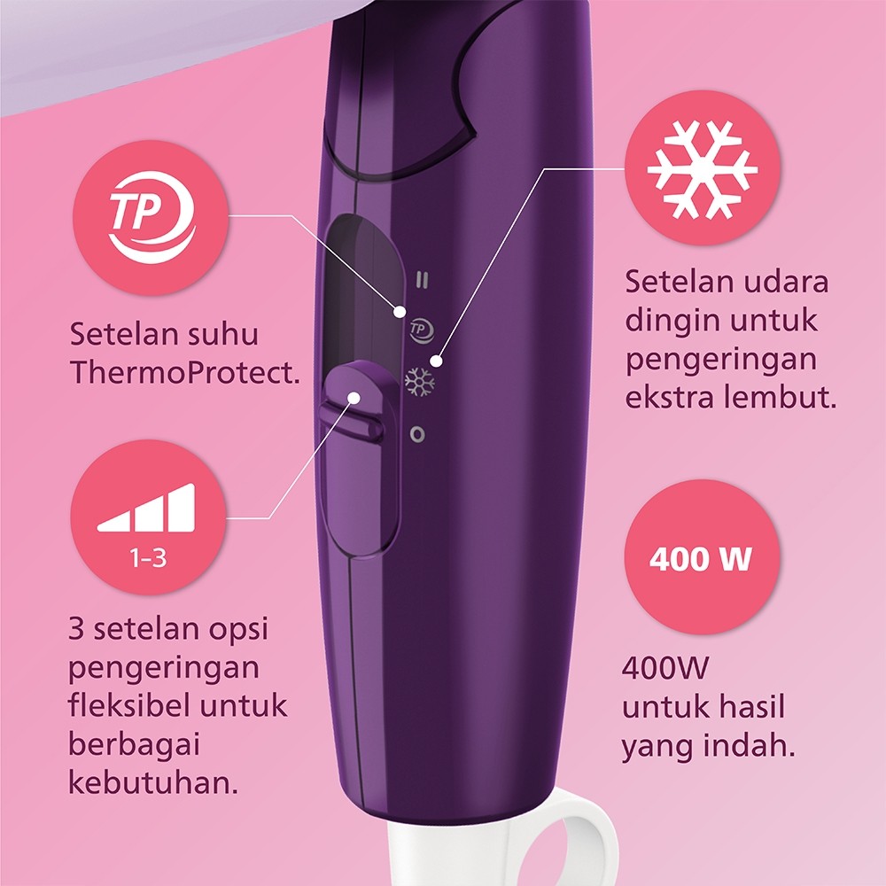 Philips Beauty Set HP8126 HP8401 Ungu Foto 3