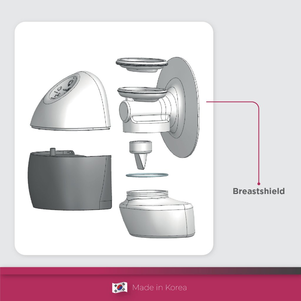 Spectra Wearable Breastshield Shield Pompa ASI untuk Spectra H1 & H1 Lite Ukuran S Foto 4