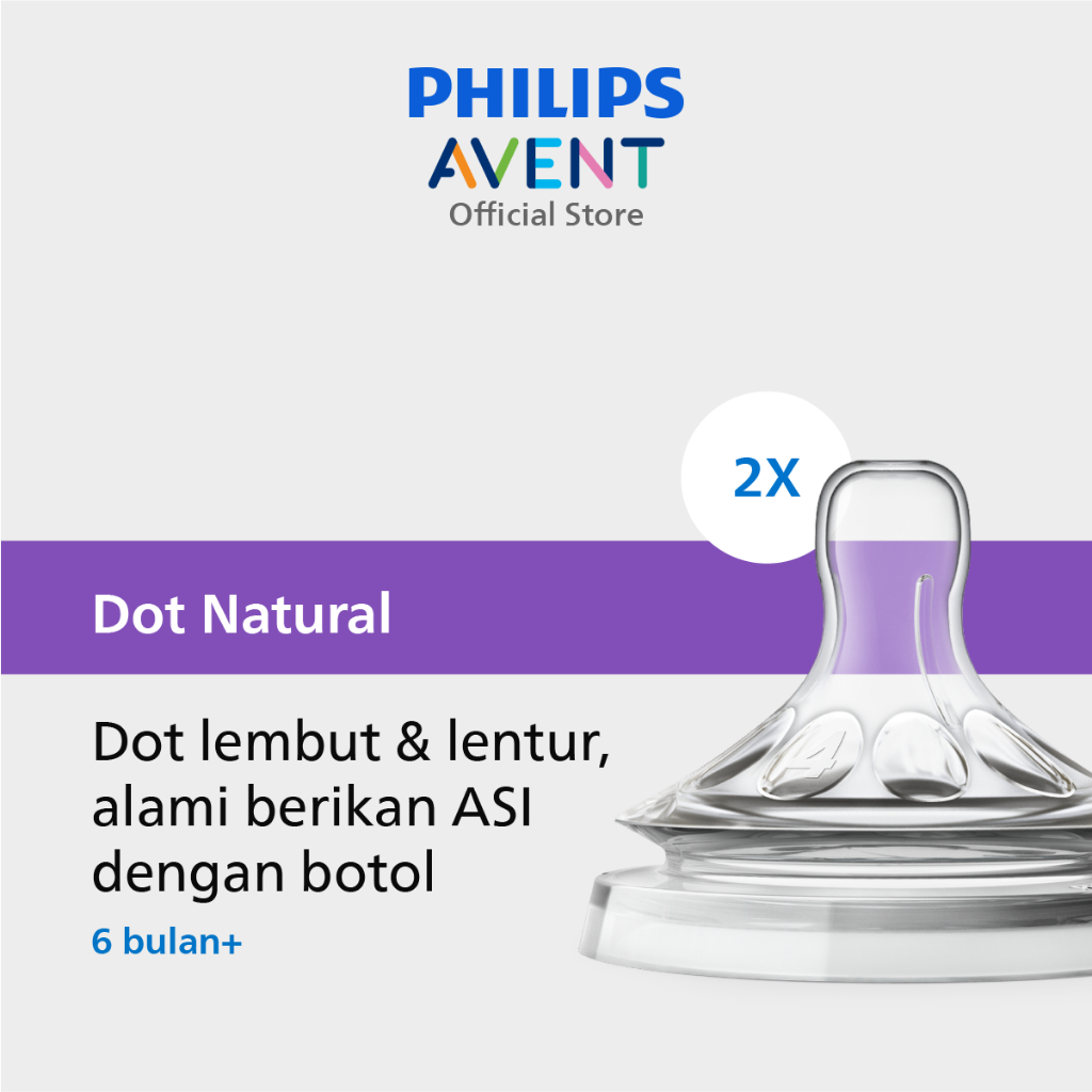 Dot Philips Avent Natural Fast Flow 6M+