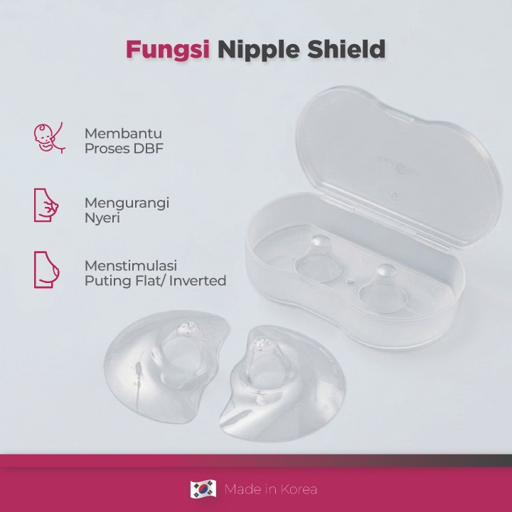 Spectra Nipple Shield Silicone Ukuran L 24mm untuk Ibu Menyusui Foto 3