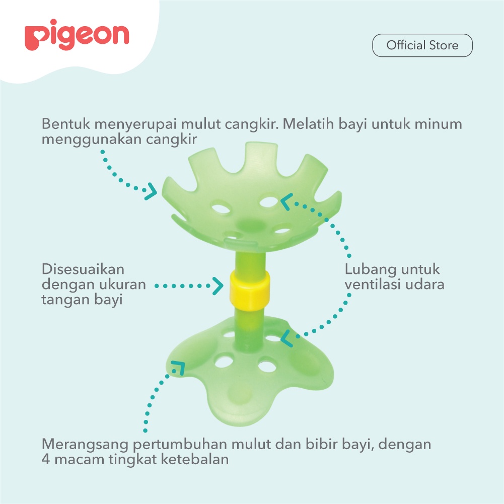 PIGEON Teether Step 1 & Step 2 untuk Bayi 4 dan 7 Bulan Mainan Foto 3