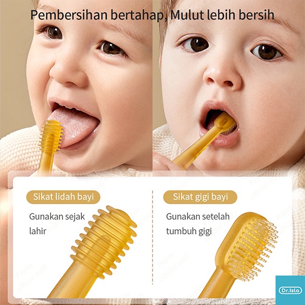 Dr.isla Silikon Pembersih Lidah Bayi Foto 2
