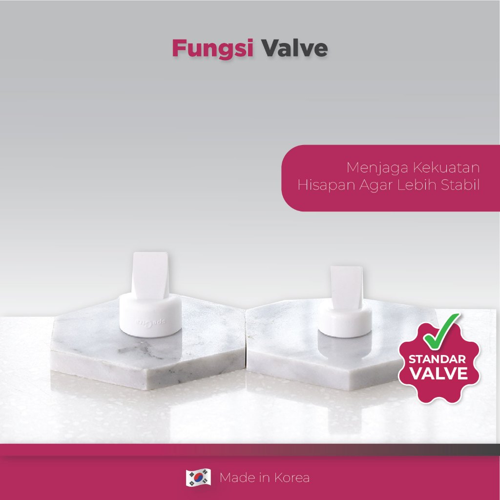 Spectra Silicone Head Valve Corong Pompa ASI Original Foto 4