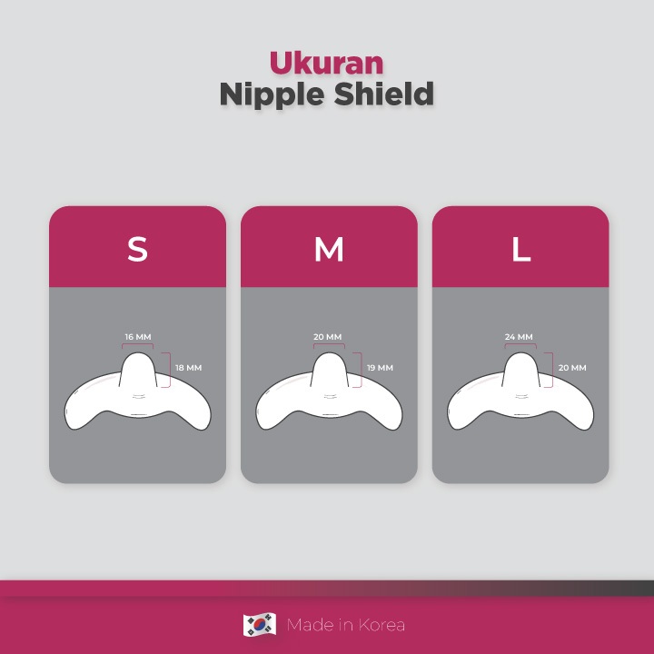 Spectra Nipple Shield Silicone Ukuran L 24mm untuk Ibu Menyusui Foto 4