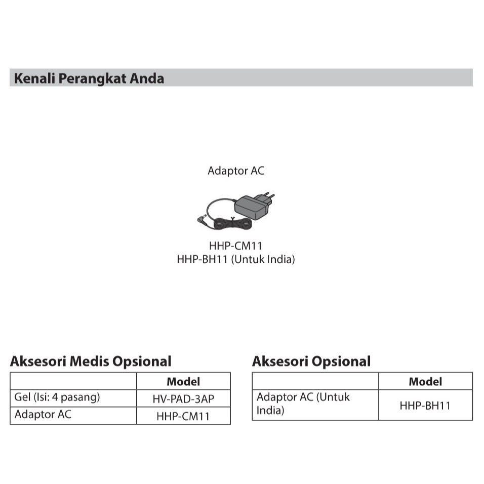Adaptor Omron HHP-CM11 untuk Tensimeter Digital Omron HV-F311 Foto 3