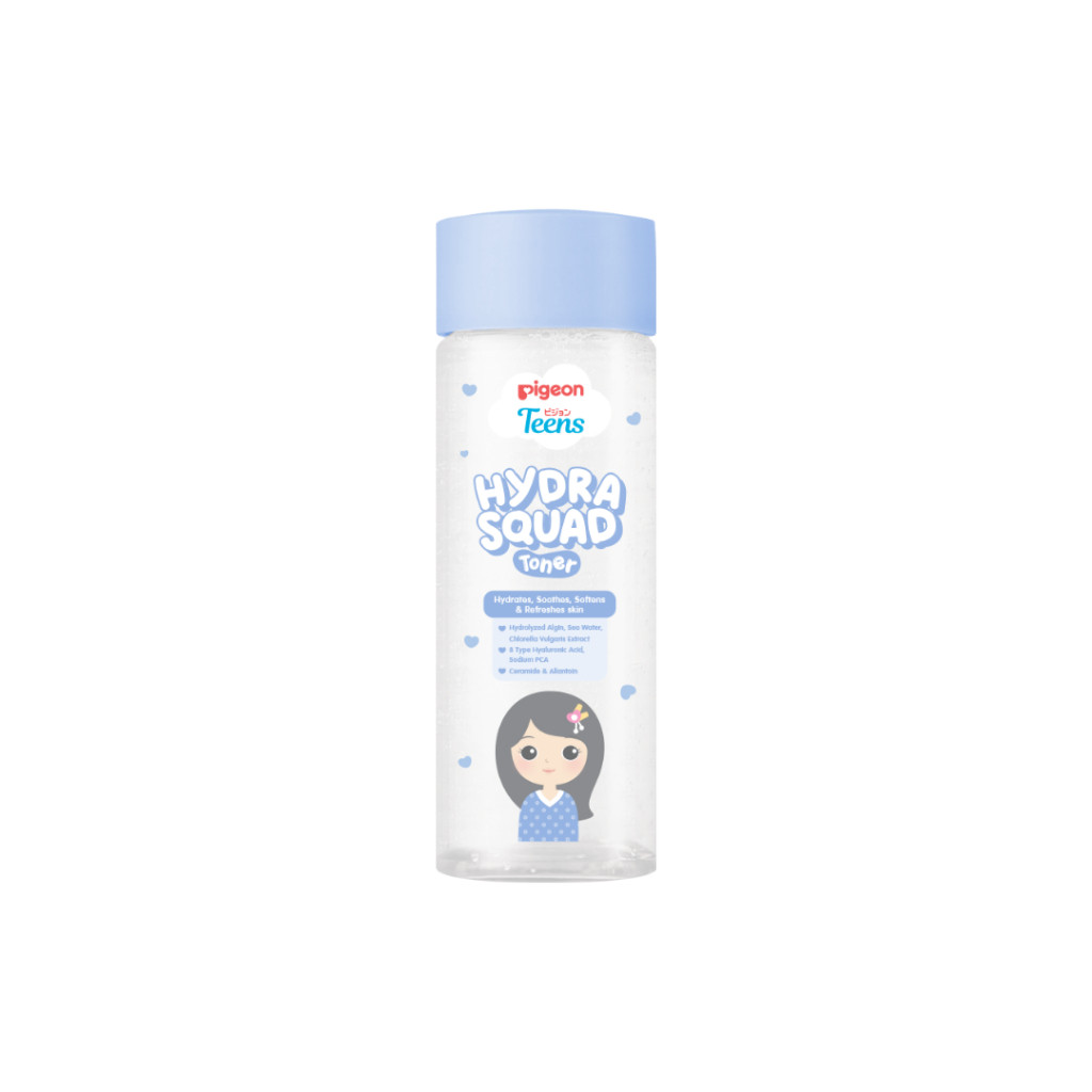 Pigeon Teens Hydra Squad Toner 100ml Skincare Remaja Ekstra Melembapkan Hyaluronic Acid & Ceramide Foto 2