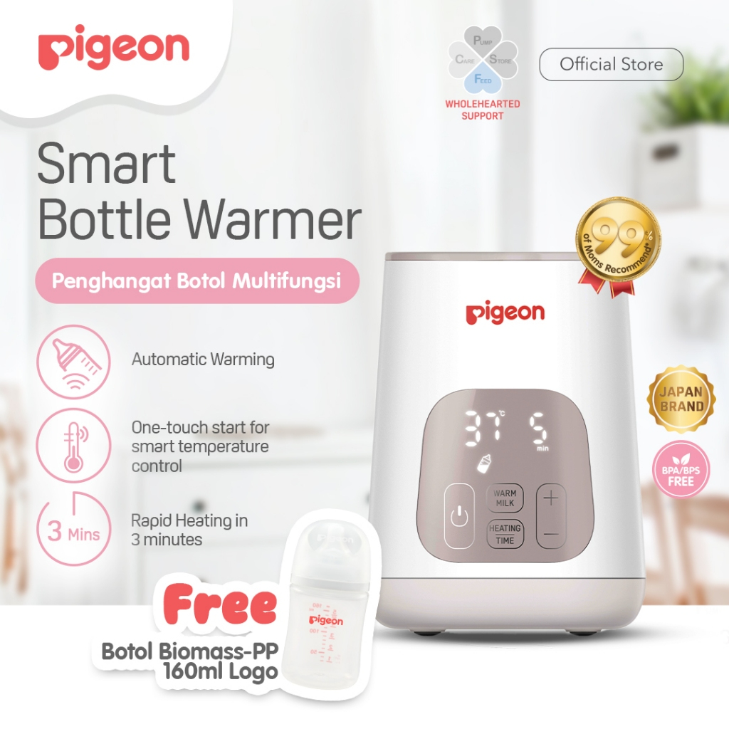 Pigeon Smart Bottle Warmer Penghangat ASI Susu Formula MPASI Otomatis