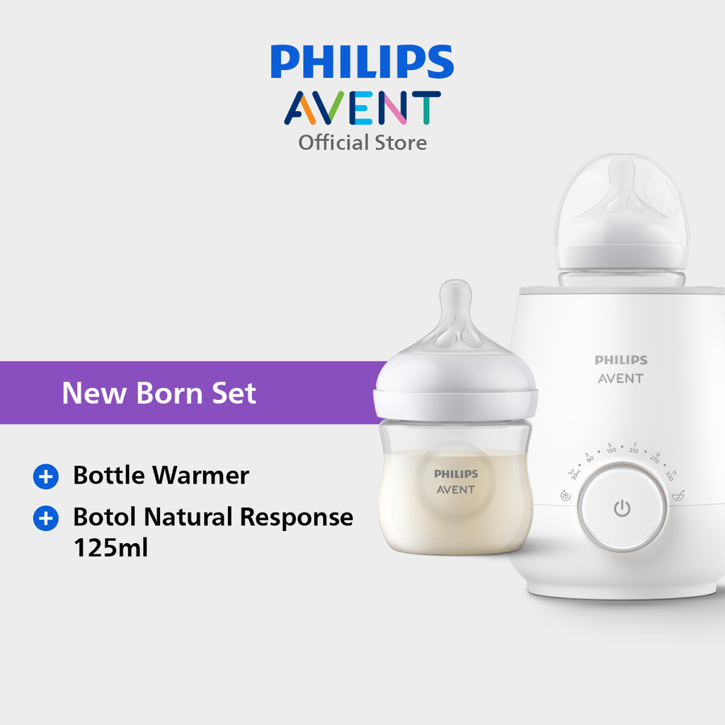 Philips Avent Penghangat ASI SCF358 & Botol Natural