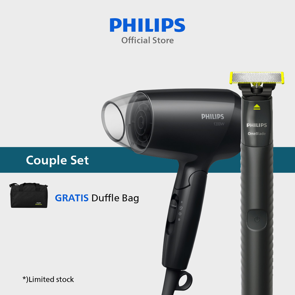 Bundle Philips OneBlade & Hair Dryer EssentialCare