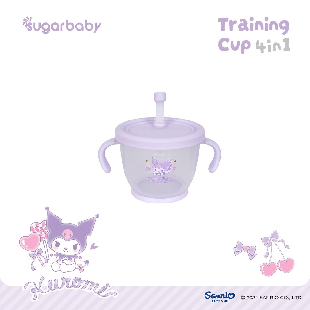 Sugarbaby Training Cup 4in1 Sanrio Collection Gelas Anak BPA Free Anti Bocor 150ml Foto 7