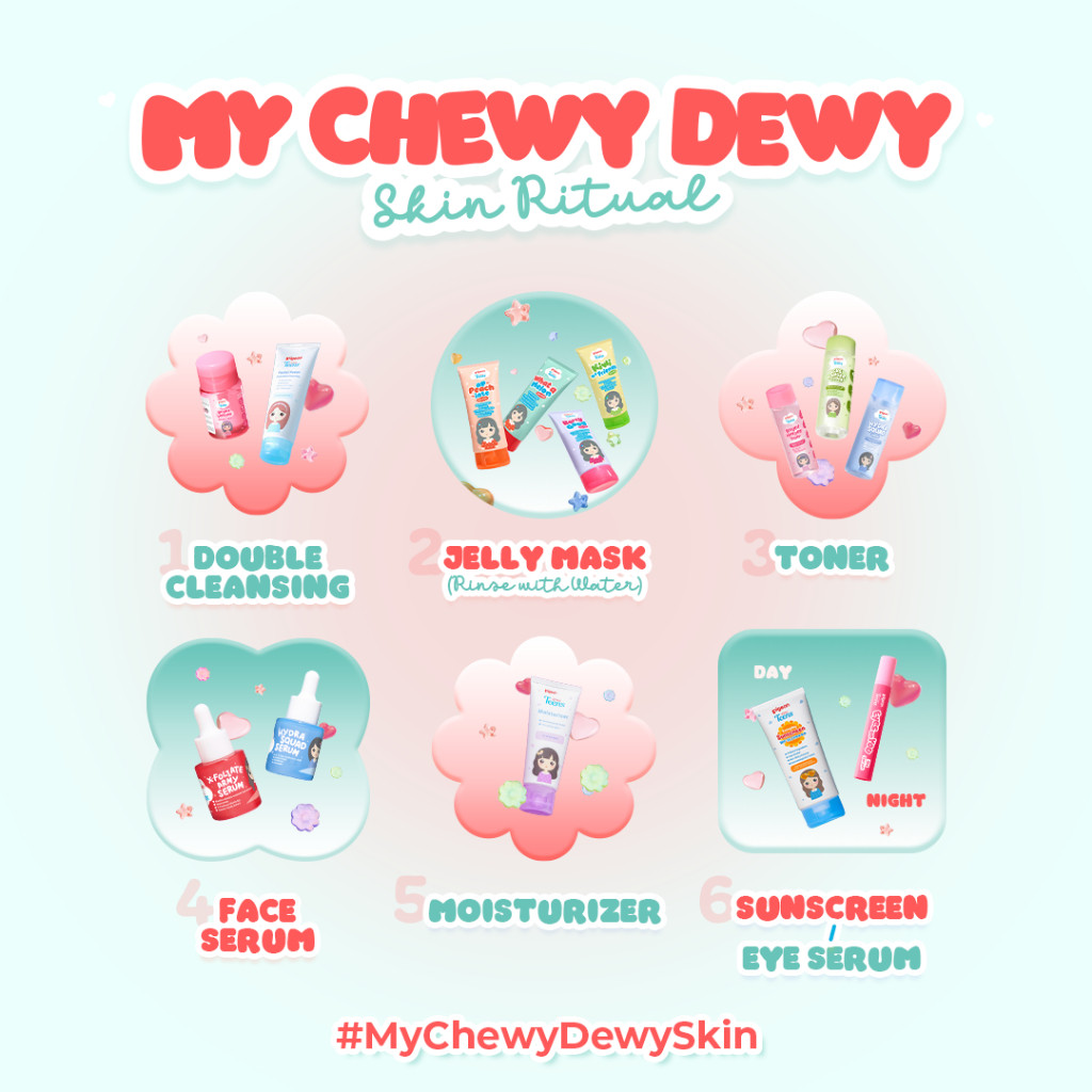 Pigeon Teens What-A-Melon Jelly Mask 60ml Masker Wajah Gel Cerah Niacinamide Foto 5