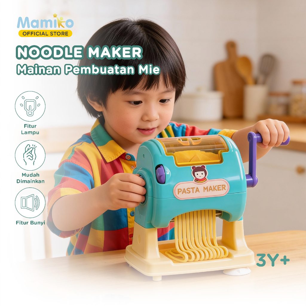 Mainan Edukatif KUB Noodle Maker Pembuat Mie dari Tepung Liat Food Grade