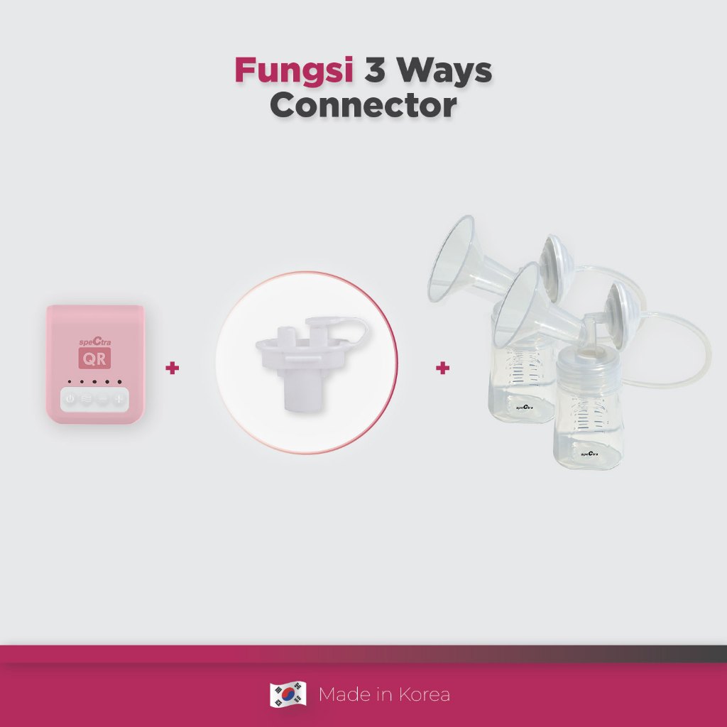 SPECTRA 3 Way Connector T Connector Spare Part Dual Pump untuk Spectra M1 & Foto 4