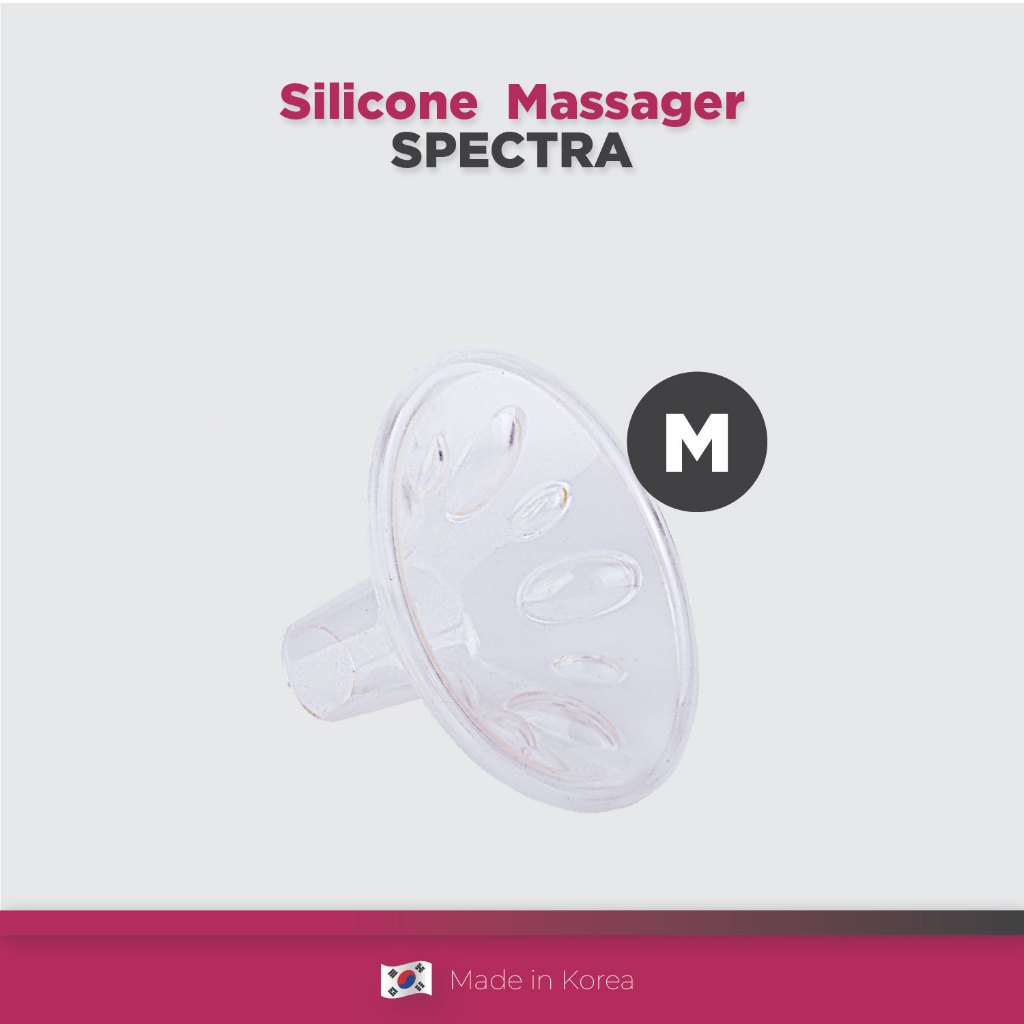 Spectra Silicone Massager Bantalan Pijat Corong Pompa ASI Ukuran M 28mm Foto 3