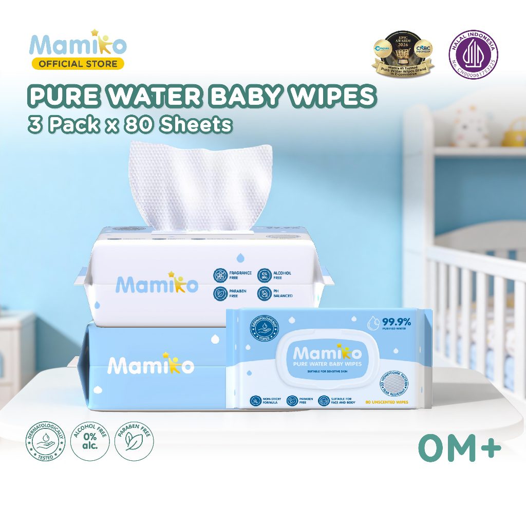 Mamiko Baby Wipes Pure Water
