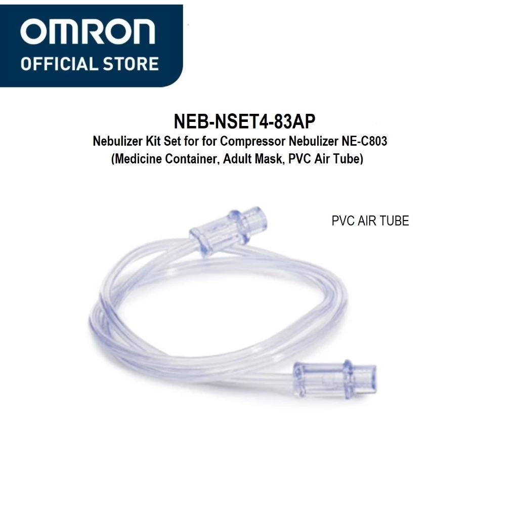 Omron NE-C803 Kit Part Nebulizer Set Masker Dewasa PVC & Selang Foto 4