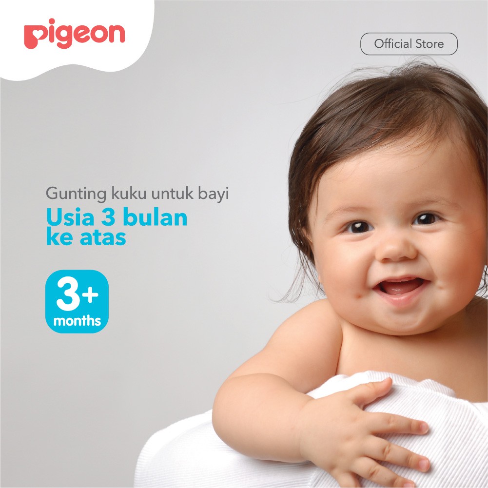 Gunting Kuku Bayi Pigeon Baby Nail Scissor Ujung Bulat Aman Untuk Bayi 3 Bulan Foto 3