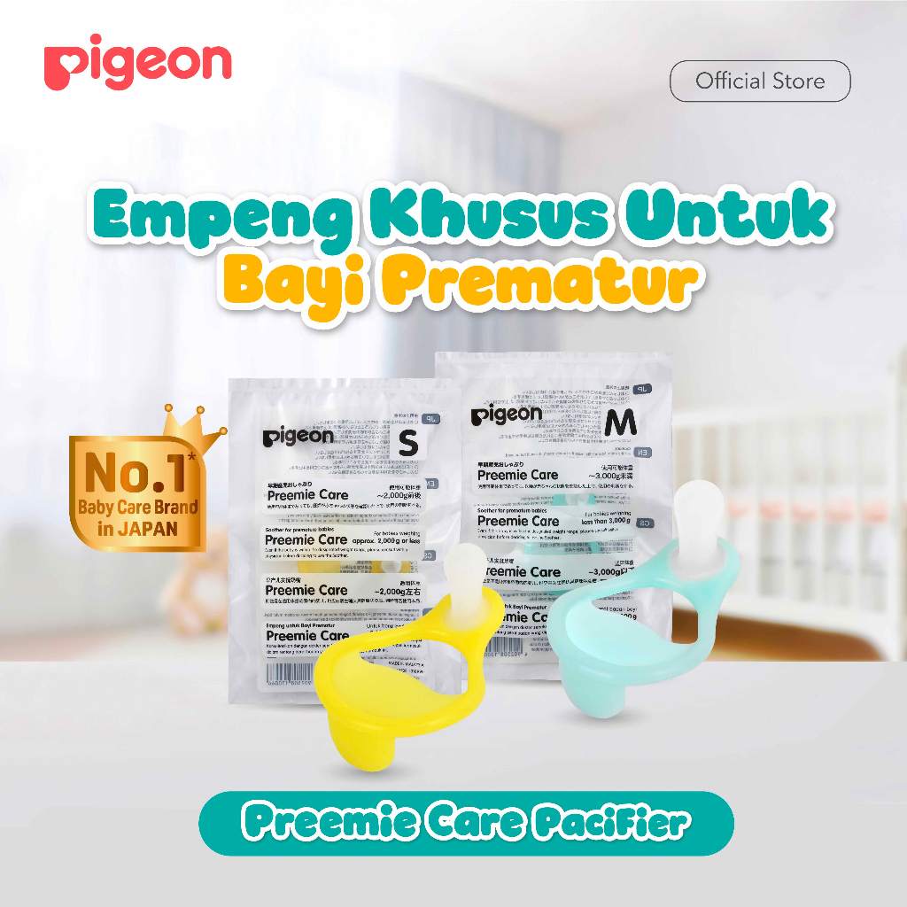 Empeng Pigeon Preemie Care Silicon untuk Bayi Prematur Penenang Stimulasi Oral