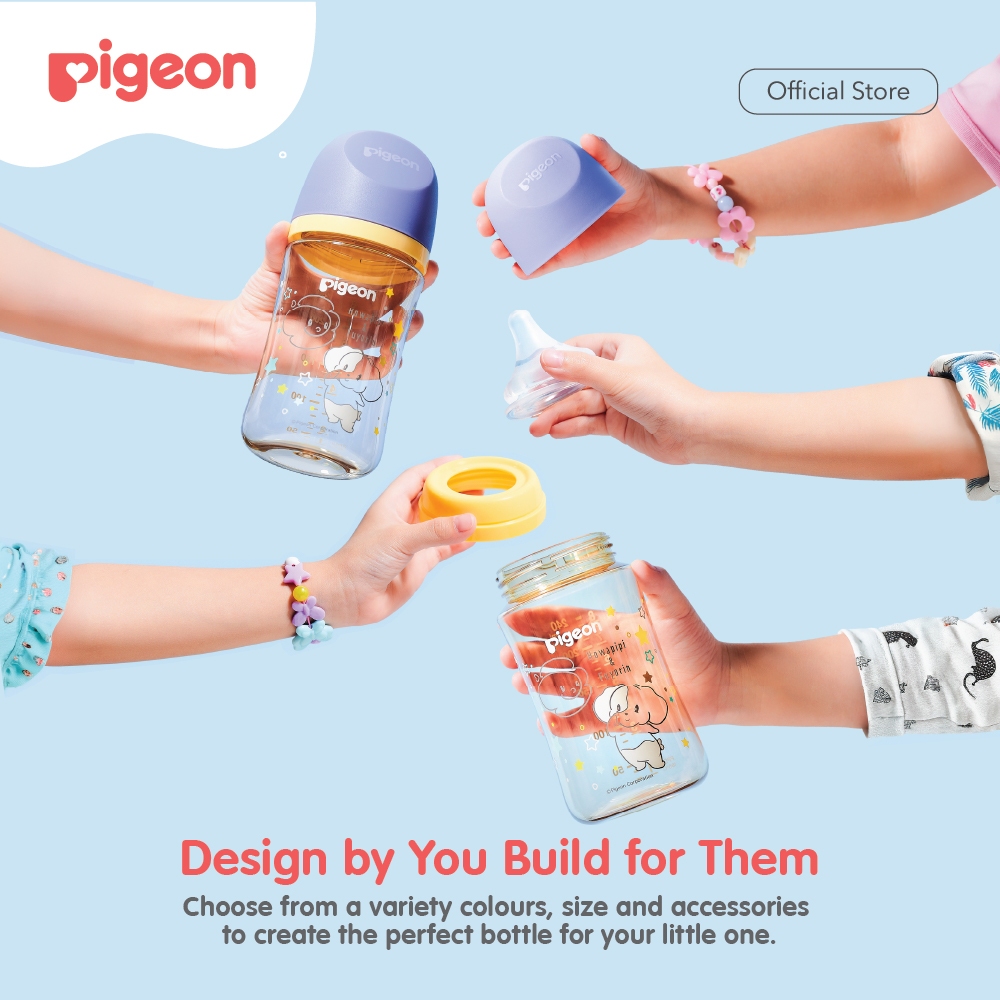 Pigeon BYOB SofTouch Screw Neck Cap 1 Pcs BPA Free Pilihan 12 Warna Foto 3