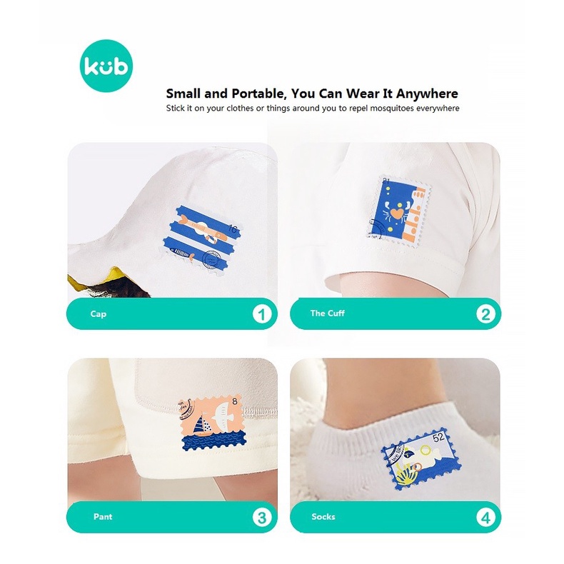 KUB Plant Essential Oil Protective Patch Stiker Anti Nyamuk Alami Untuk Anak 48 Stiker Foto 2