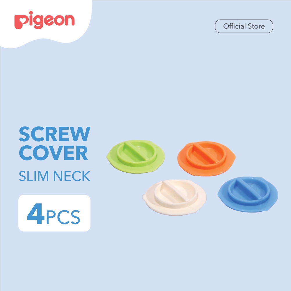 Pigeon Screw Cover Slim Tutup Botol Susu Slim Neck Isi 4 Pcs Food Grade