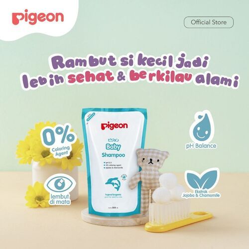 Pigeon Baby Liquid Soap 350ml Sabun Cair Bayi dengan pH 5.5 & Ekstrak Jojoba Foto 3