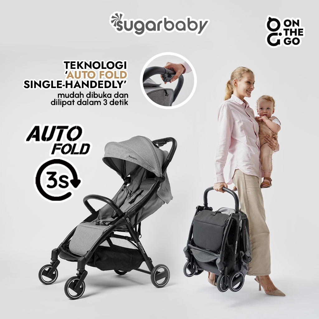 Stroller Sugarbaby On The Go AutoFold Compact BPA Free Portable 6.2 kg Foto 3
