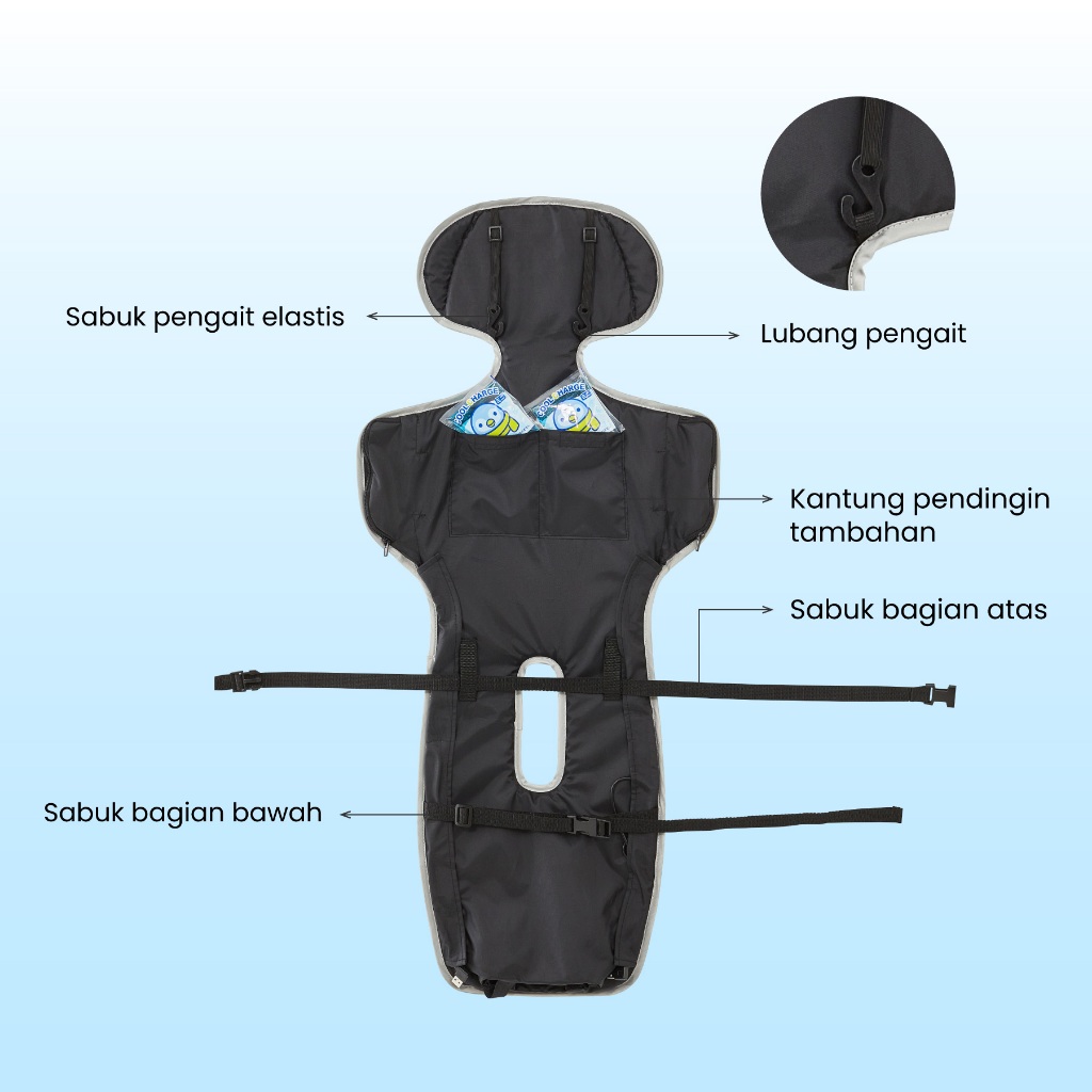 Unilove Cova Cooling Pad Mist Grey Foto 8