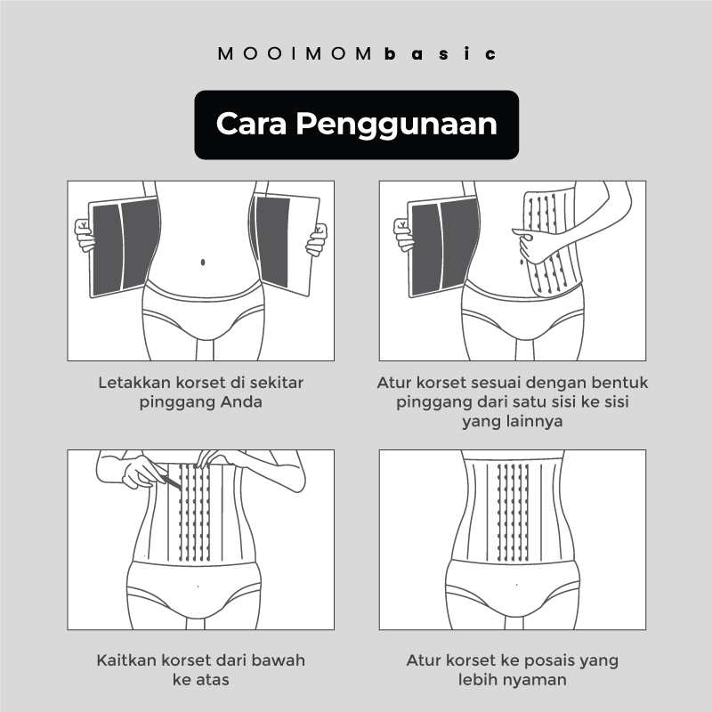MOOIMOM Breathable Boned Corset Nude Foto 8