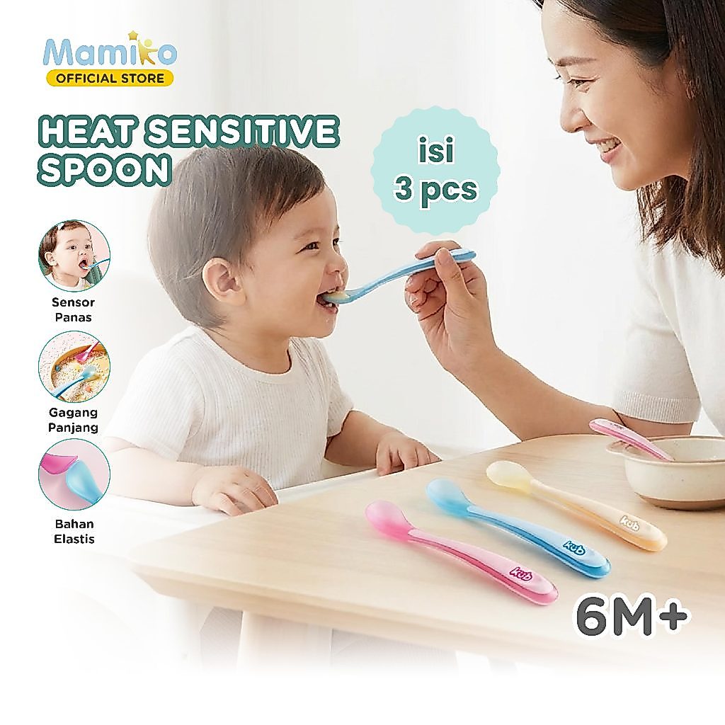 Sendok Bayi Lembut KUB Sweet Series Soft Spoon 3PCS Food Grade Bebas BPA