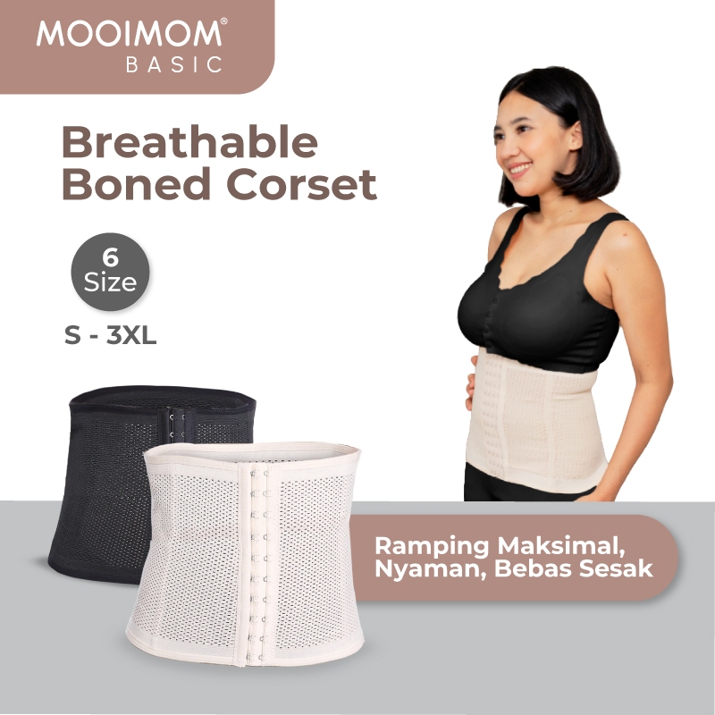 MOOIMOM Breathable Boned Corset Nude
