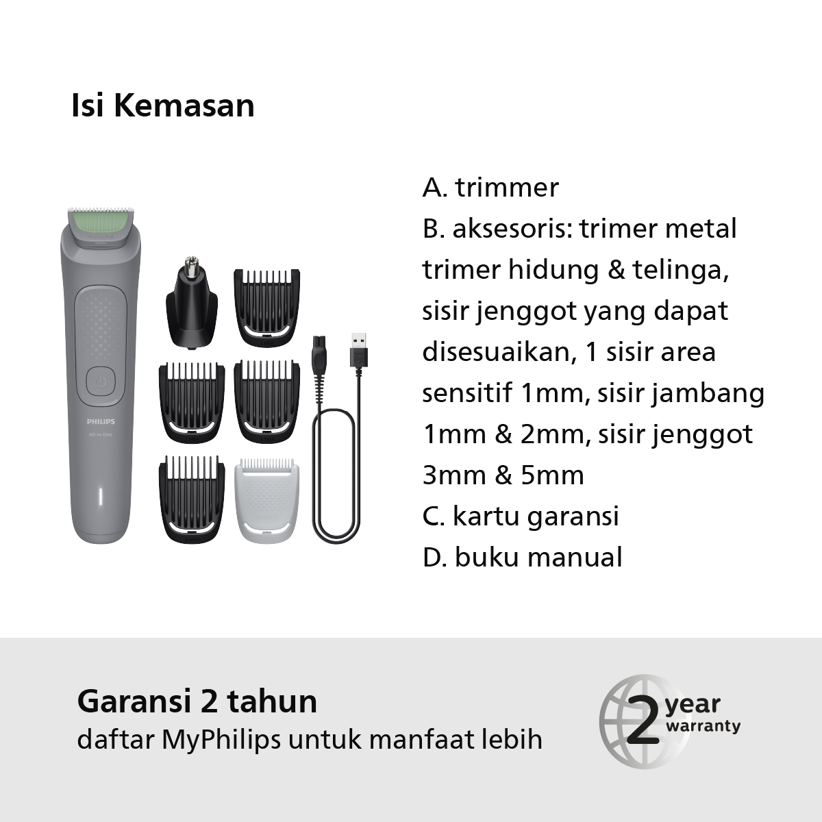 Philips Multigroom 3000 MG3911/15 Foto 6