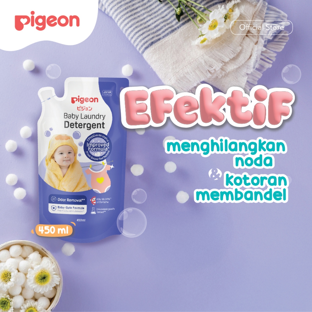 Deterjen Pakaian Bayi Pigeon Baby Laundry Detergent Cair 500ml Bebas Paraben Foto 6