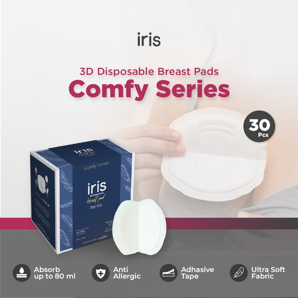 Iris Breast Pad Disposable Comfy Series Pembalut Payudara Sekali Pakai 60pcs/30pcs Foto 6