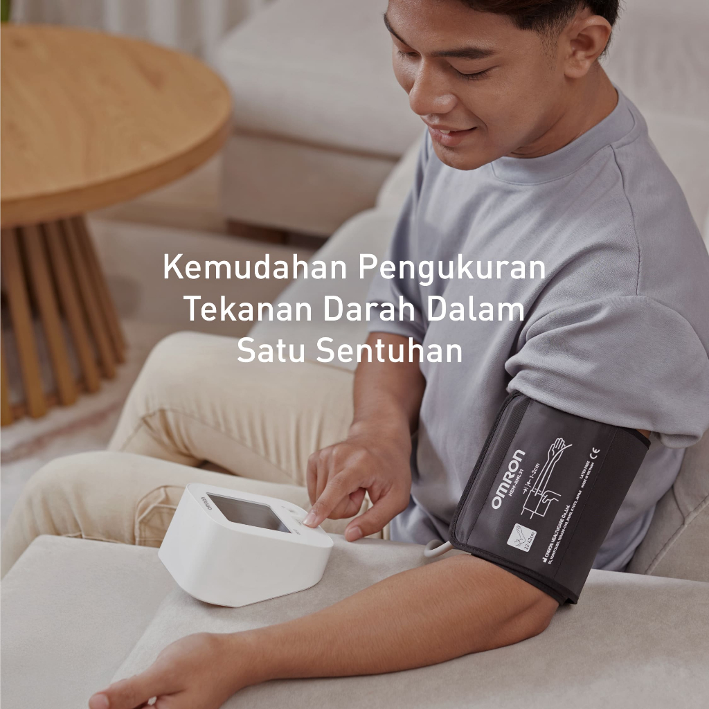 Tensimeter Digital Omron EZ Bluetooth HEM-7183T1-L Large Cuff 22-42 cm Garansi 5 Tahun Foto 3