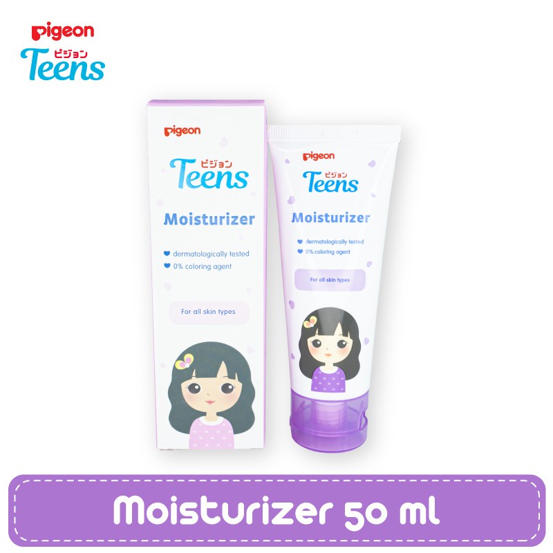 Pigeon Teens Moisturizer 50ml Pelembab Wajah Remaja Ekstrak Jojoba Chamomile