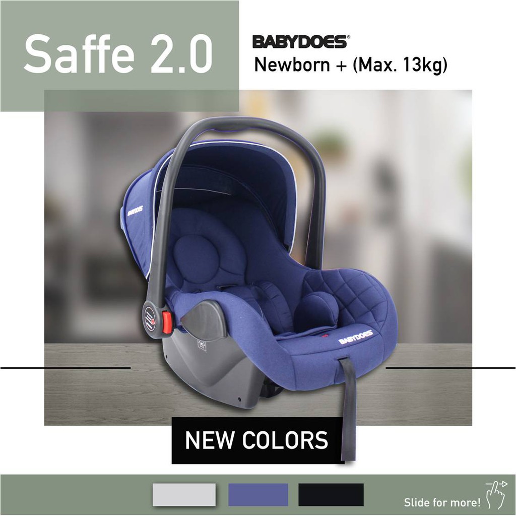 Babydoes Saffe 2.0 Infant Carrier Kursi Gendong Bayi Newborn 0-13kg Foto 6