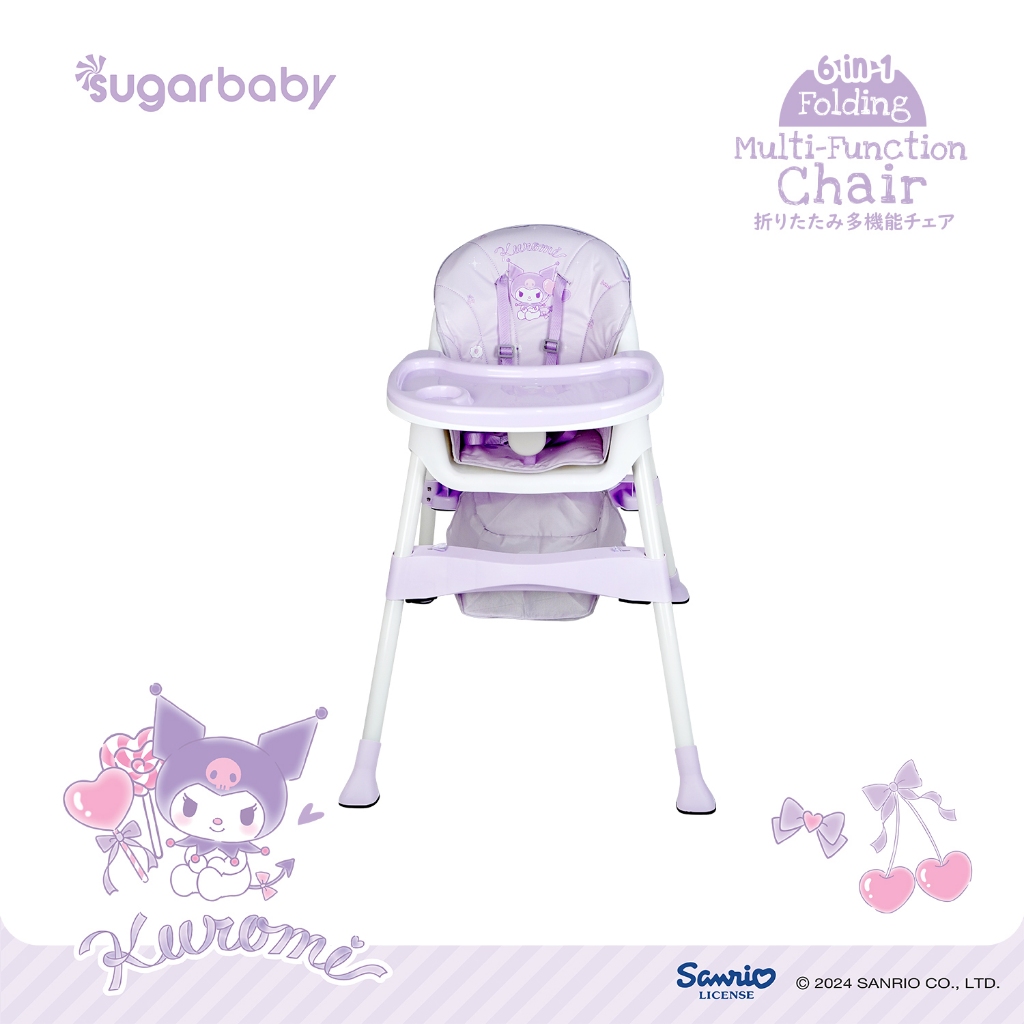 Kursi Makan Bayi Sugar Baby 6-in-1 Folding Multi-Function Chair Sanrio Collection Foto 7