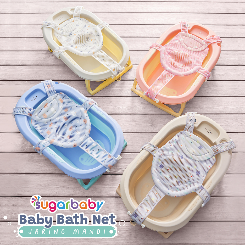 Sugar Baby Ultrasoft Baby Bath Pillow & Bath Net Bantal Mandi Bayi dan Jaring Foto 3