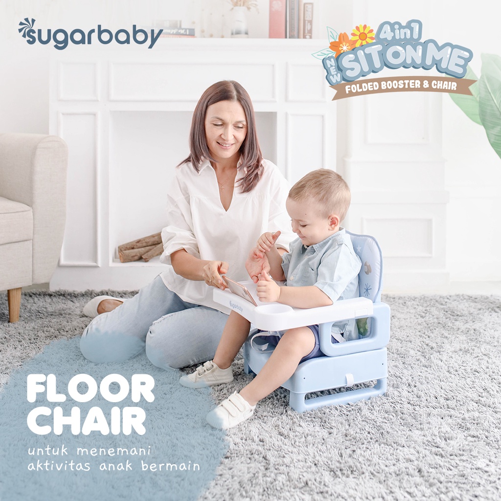 Kursi Makan Anak Sugarbaby SitOnMe Folded Booster 4in1 Portable Lipat Foto 5