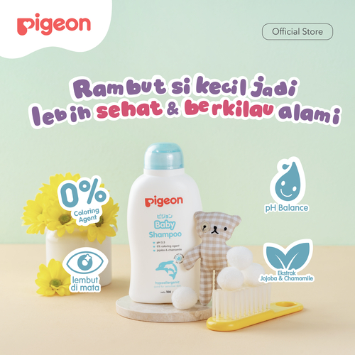Shampo Bayi Pigeon Chamomile Hypoallergenic pH 5.5 Tidak Pedih Mata Foto 6