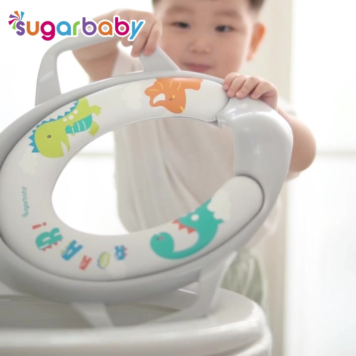 Sugarbaby Potty Seat Dudukan Toilet Anak dengan Pegangan & Anti Splash Guard