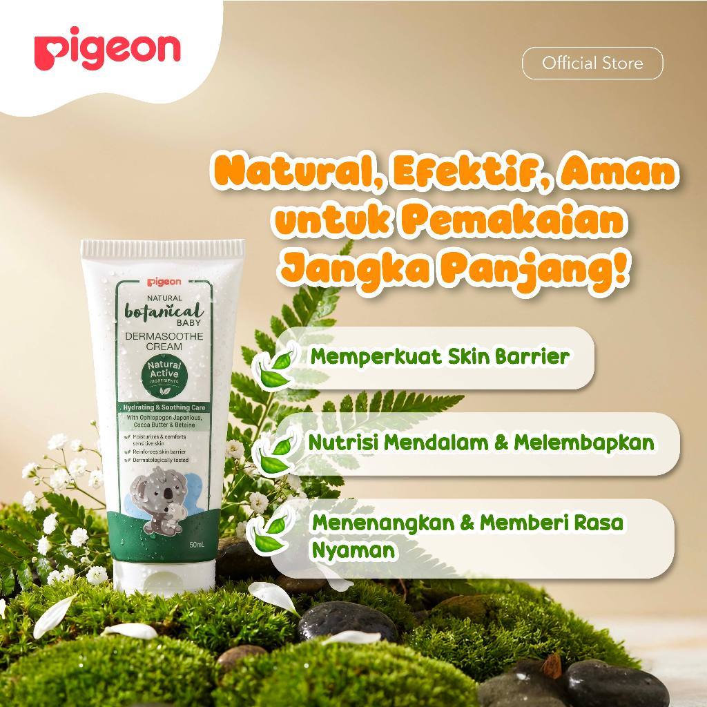 Pigeon Botanical Diaper Cream Krim Anti Ruam Popok Bayi Aman Newborn Sensitif 50 ml Foto 2
