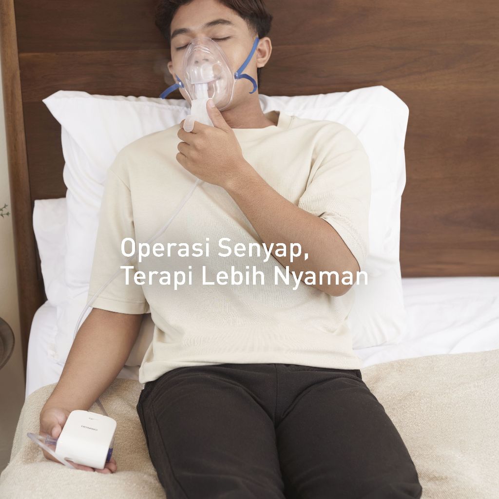 Omron Compressor Nebulizer NE-C803 Portable Ringan untuk Asma & Alergi Dewasa dan Anak Foto 3