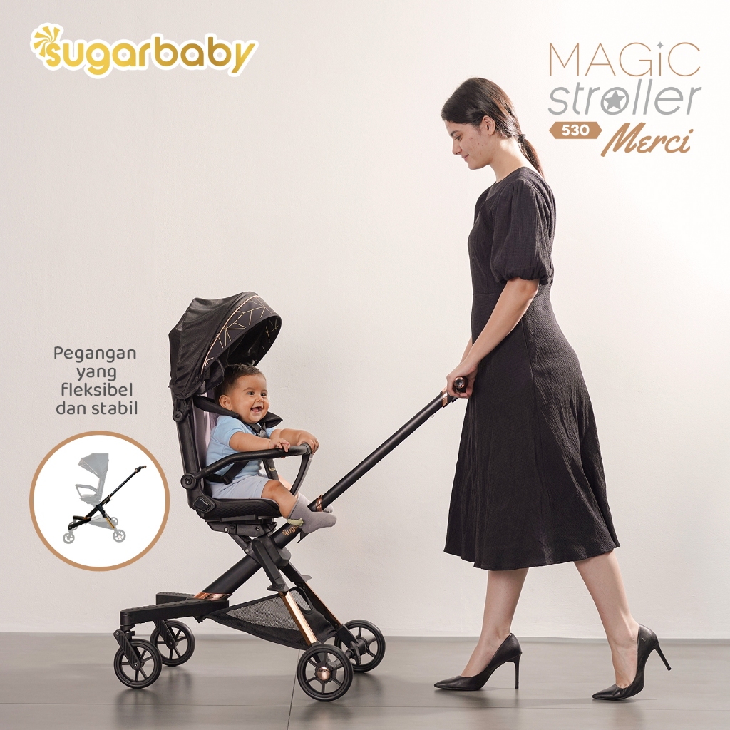 Sugarbaby Magic Stroller 530 Merci Kereta Dorong Bayi 2 Arah Kursi Putar 360 Derajat Foto 4